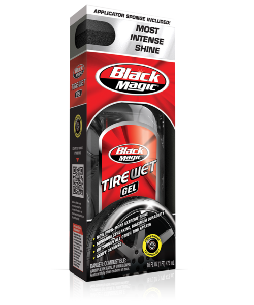Black Magic 800002220 Tire Wet Foam, 18 oz. - Specially Formulated Thick  Tire Spray Foam Clings to Tires to Dissolve and Clean Dirt While Shining  and